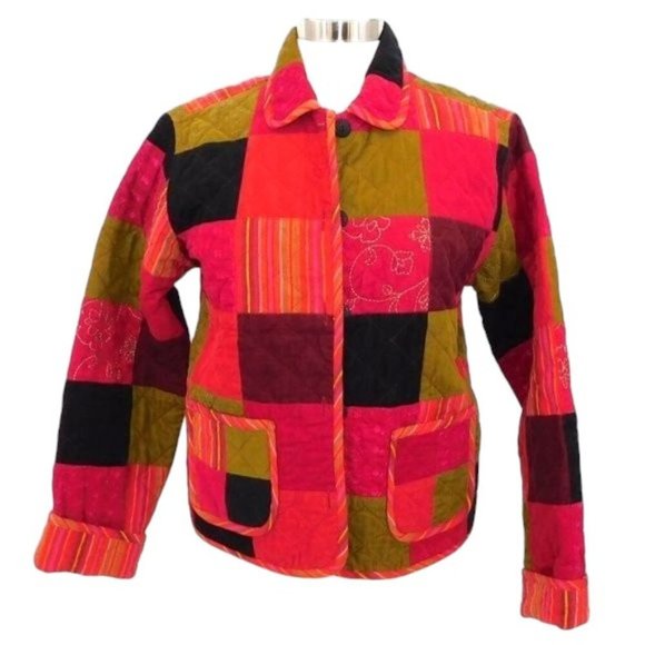 Vintage David Brooks Quilted Patchwork Jacket - Picture 9 of 9